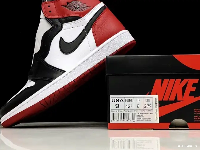Rep Air 1 Black Toe 555088-125 Retro Jordan 0609